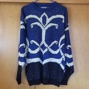 Vintage Le Tigre Lightweight Intarsia Sweater